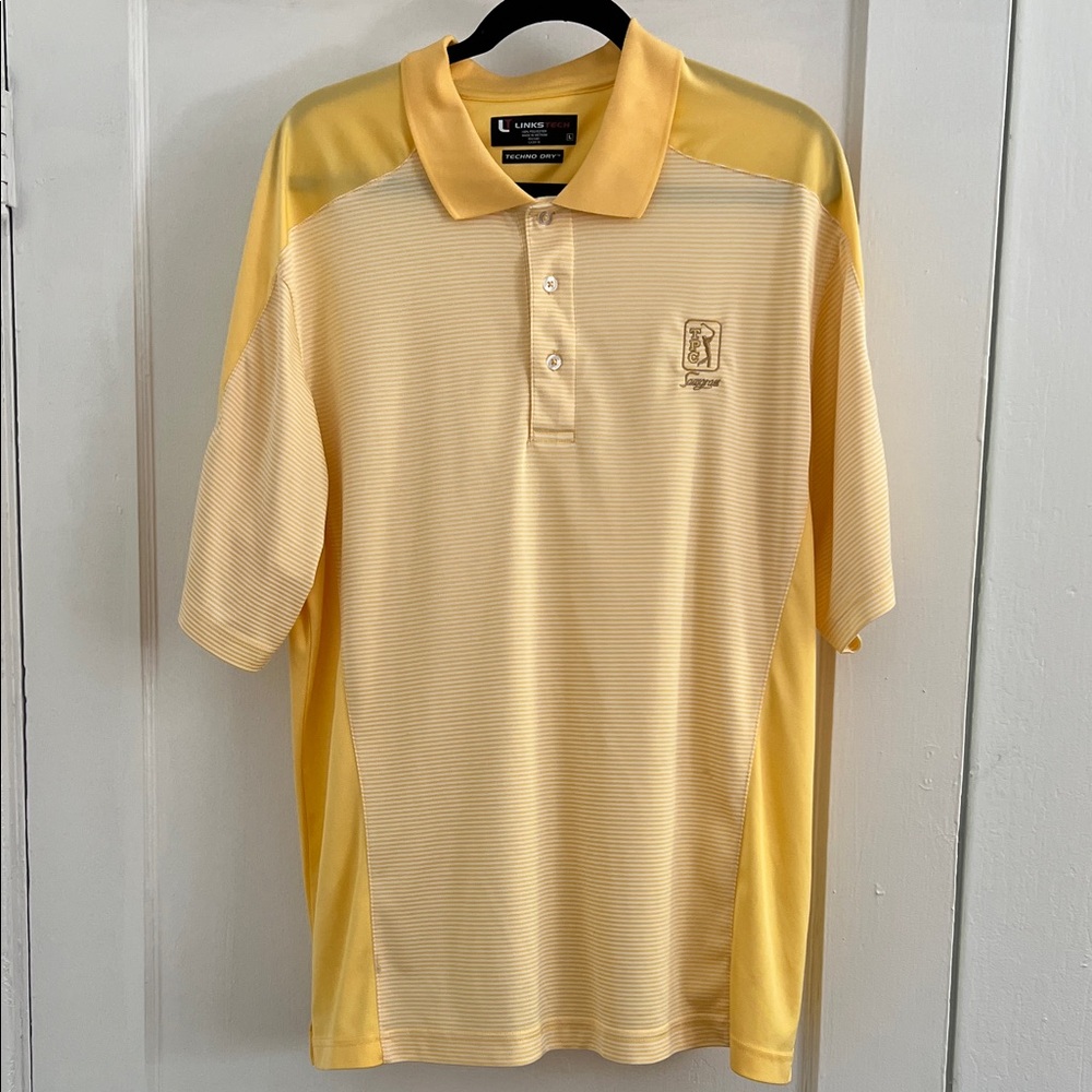 Links Tech Techno Dry Yellow Polo Shirt for Men